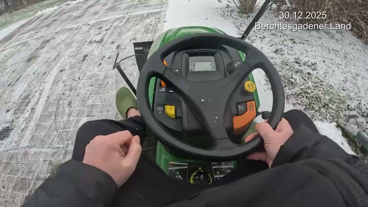 Rasentraktor X350R Schneeräumung Berchtesgadener Land