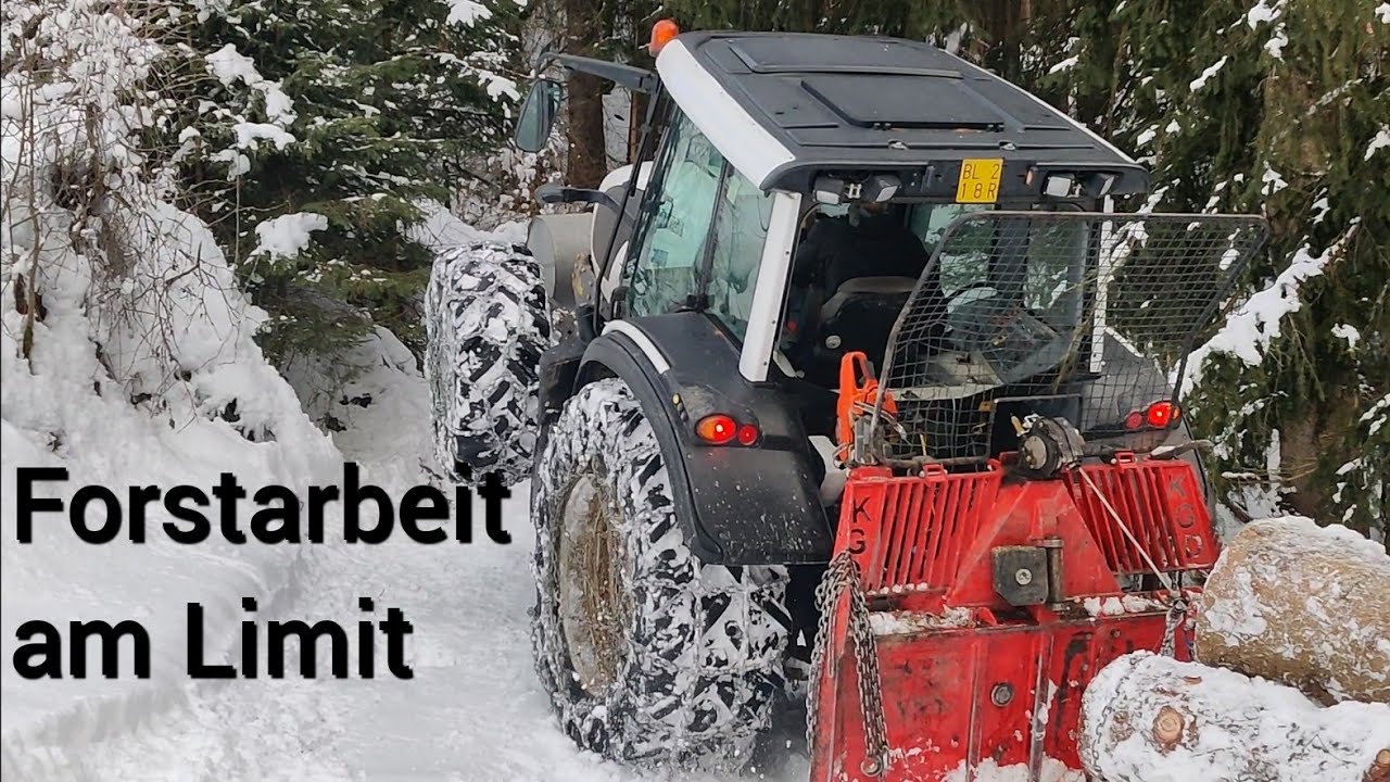 🌲Forstarbeit Extrem 🌲 Bei Schnee & Eis❄️ Valtra & Same 🌲 Teil 2