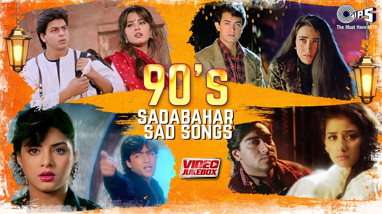 Bollywood 90's Sadabahar Sad Songs | Video Jukebox | Hindi Sad Songs | 90's Hits