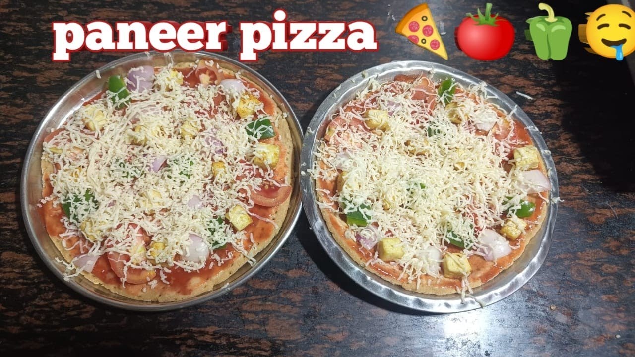 Bina oven Bina maide se banae ghar per crispy and tasty pizza 🍕🫑🤤🍕