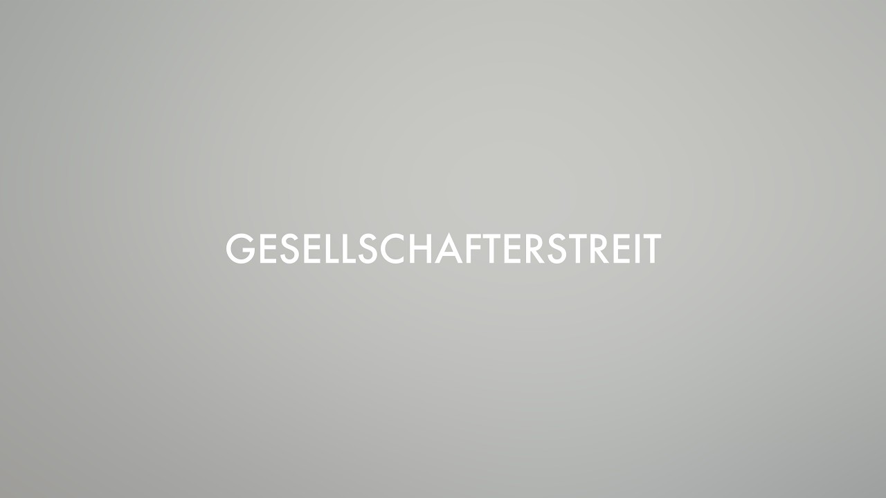 Gesellschafterstreit: 50/50, Eilrechtsschutz & was wirklich z&auml;hlt &ndash; GxG Legal