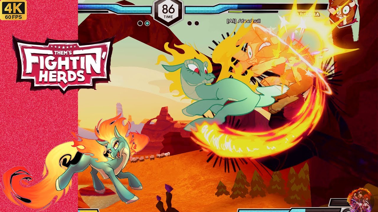 Them's Fightin' Herds - Arcade Walkthrough - TIANHUO - 4K 60FPS.