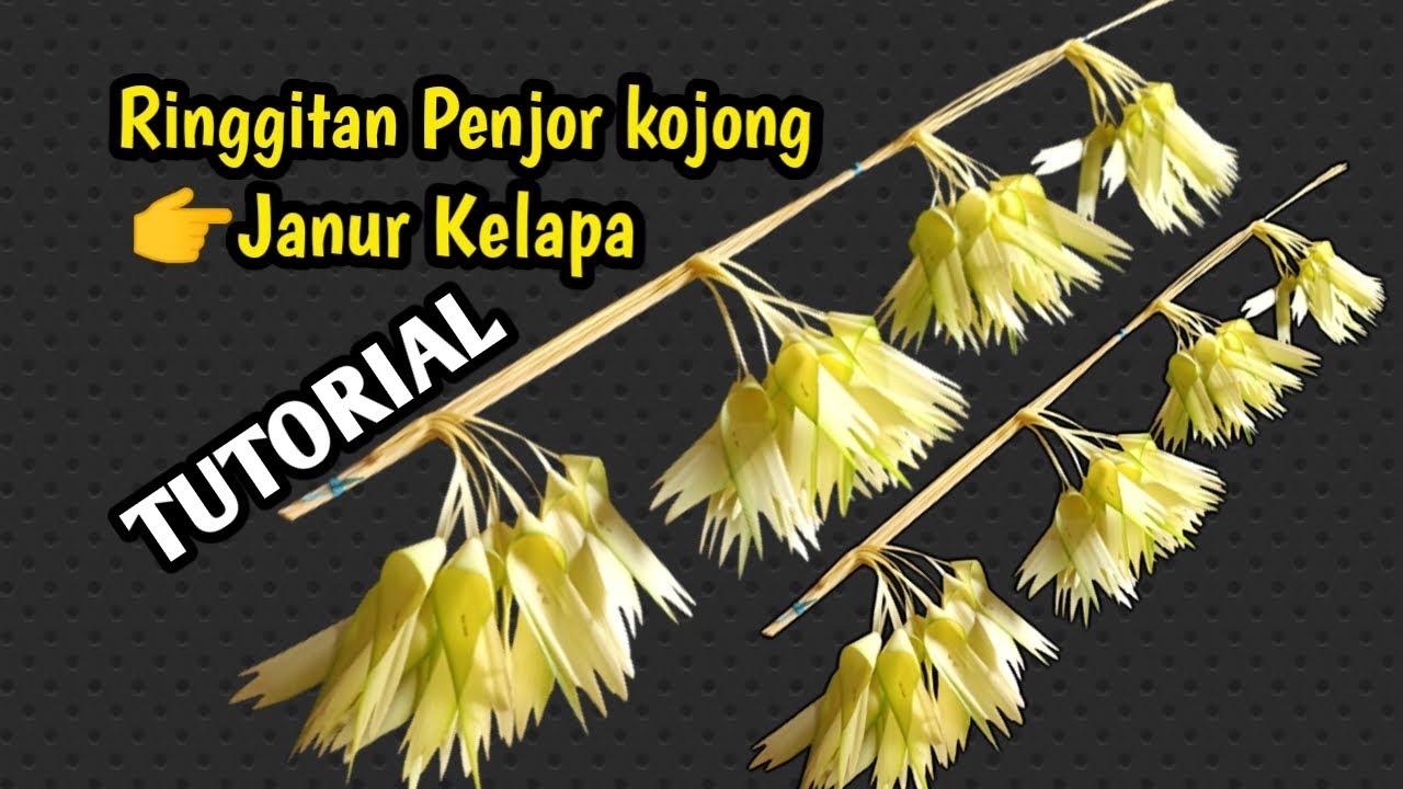 Cara Membuat Ringgitan Penjor || Ringgitan Kojong Penjor Galungan Dari Janur Kelapa.