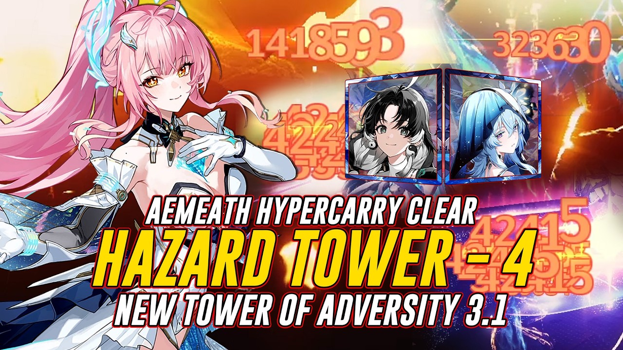 SEND THE ENEMY TO HELL! S3R1 AEMEATH HYPERCARRY VS HAZARD TOWER | WUTHERING WAVES