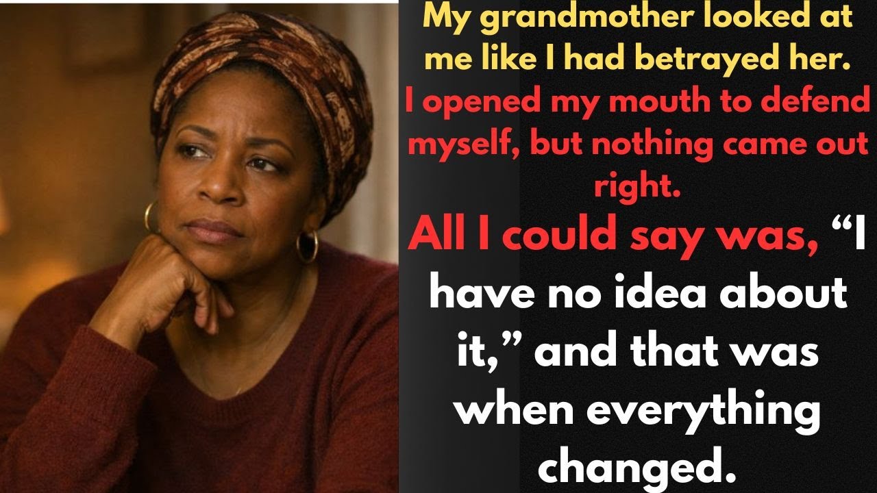At Thanksgiving, My Grandmother Yelled At Me, But I Froze And Said, 