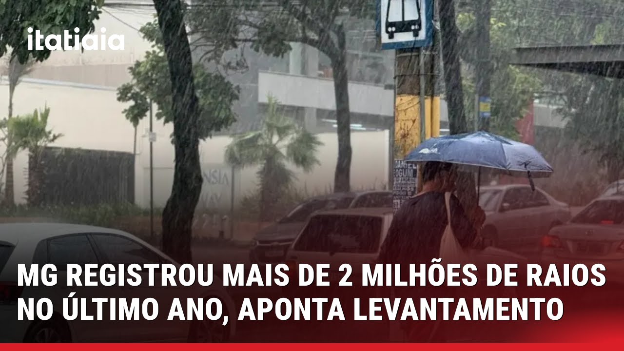 LEVANTAMENTO APONTA MAIS DE 2 MILHÕES DE RAIOS EM MG NO ÚLTIMO ANO