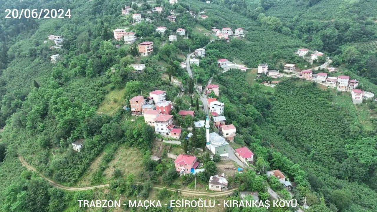 TRABZON - ESİROĞLU MAHALLESİ - KIRANKAŞ KÖYÜMÜZ. Drone çekim videosu
