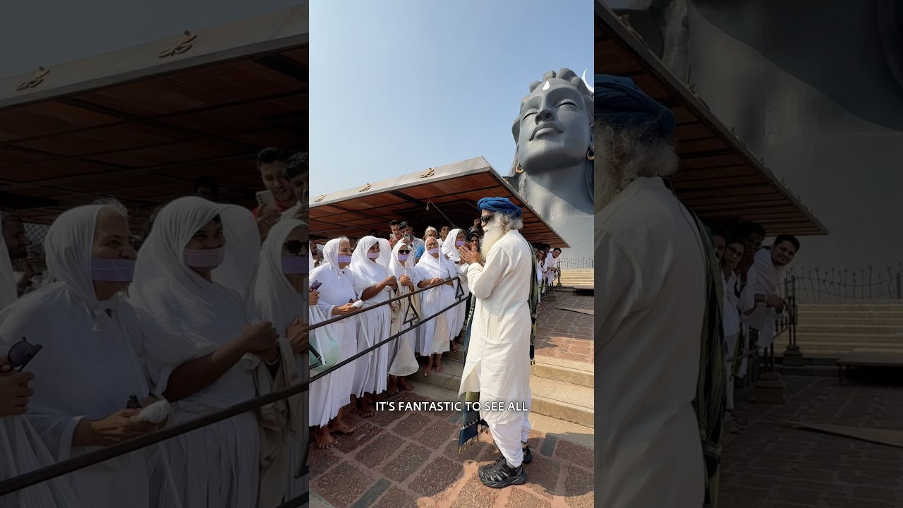 Jain Sadhvis Meet Sadhguru at Isha Yoga Center