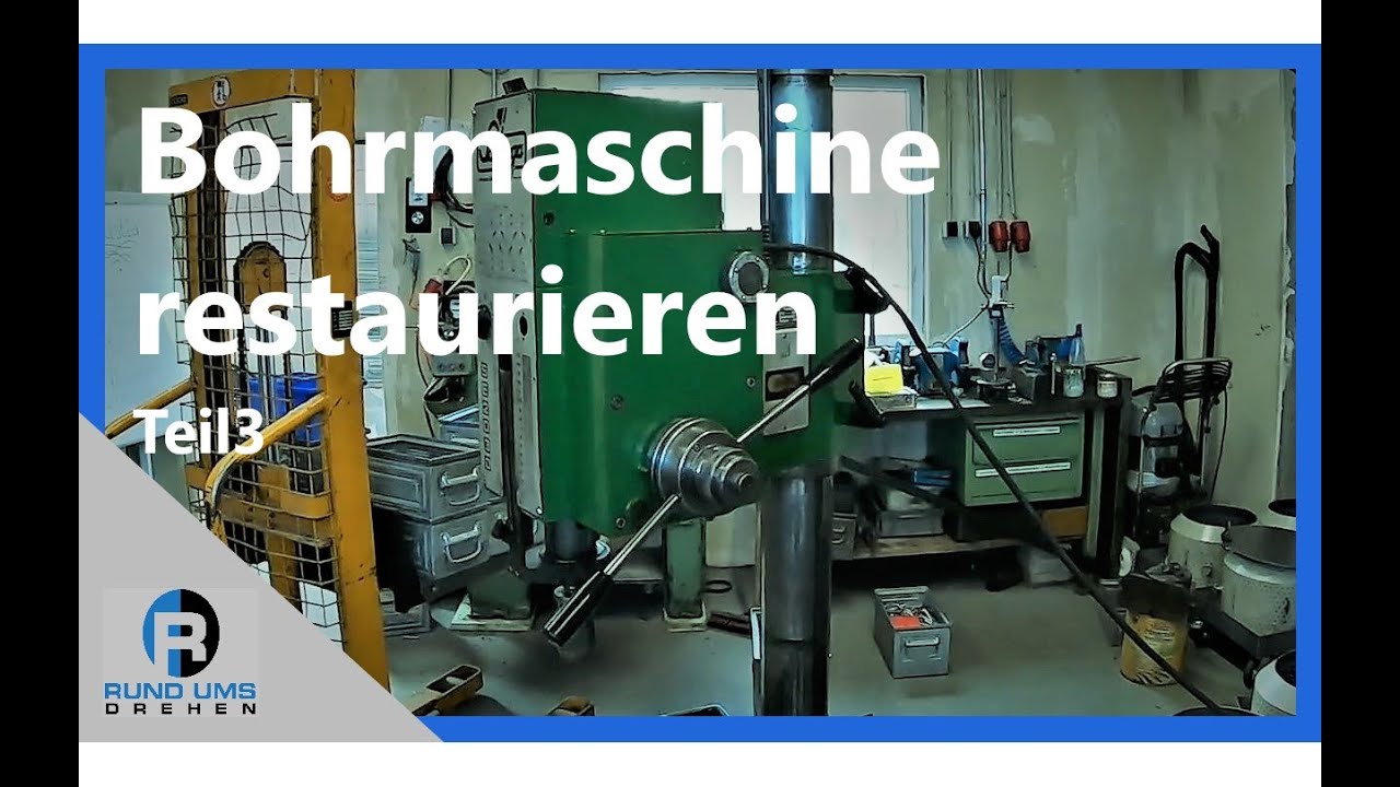 Bohrmaschine restaurieren, demontieren und lackieren - Teil 3