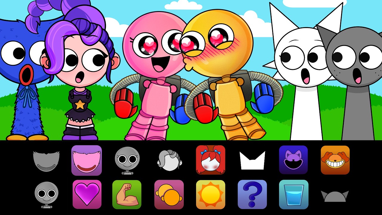 Poppy Playtime THE PLAYER&rsquo;s GIRLFRIEND in Sprunki Mod! Female Version of Player