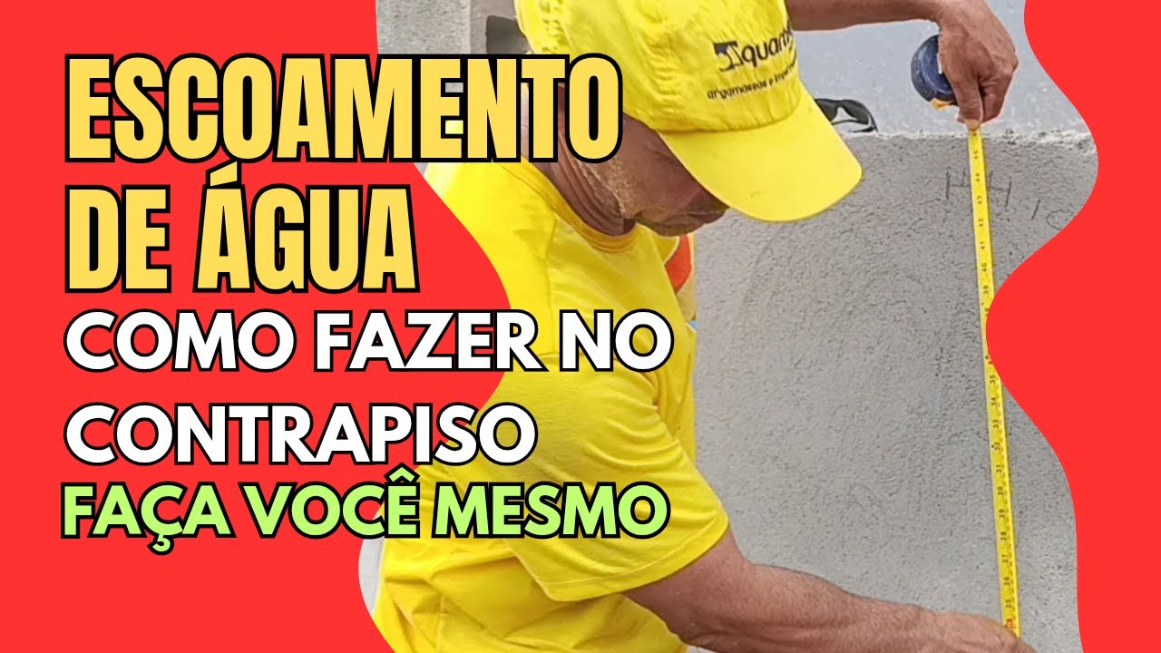 🧑‍🎓NIVELAMENTO DE CONCRETO,ESCOAMENTO DE ÁGUA.[FAÇA VOCÊ MESMO]