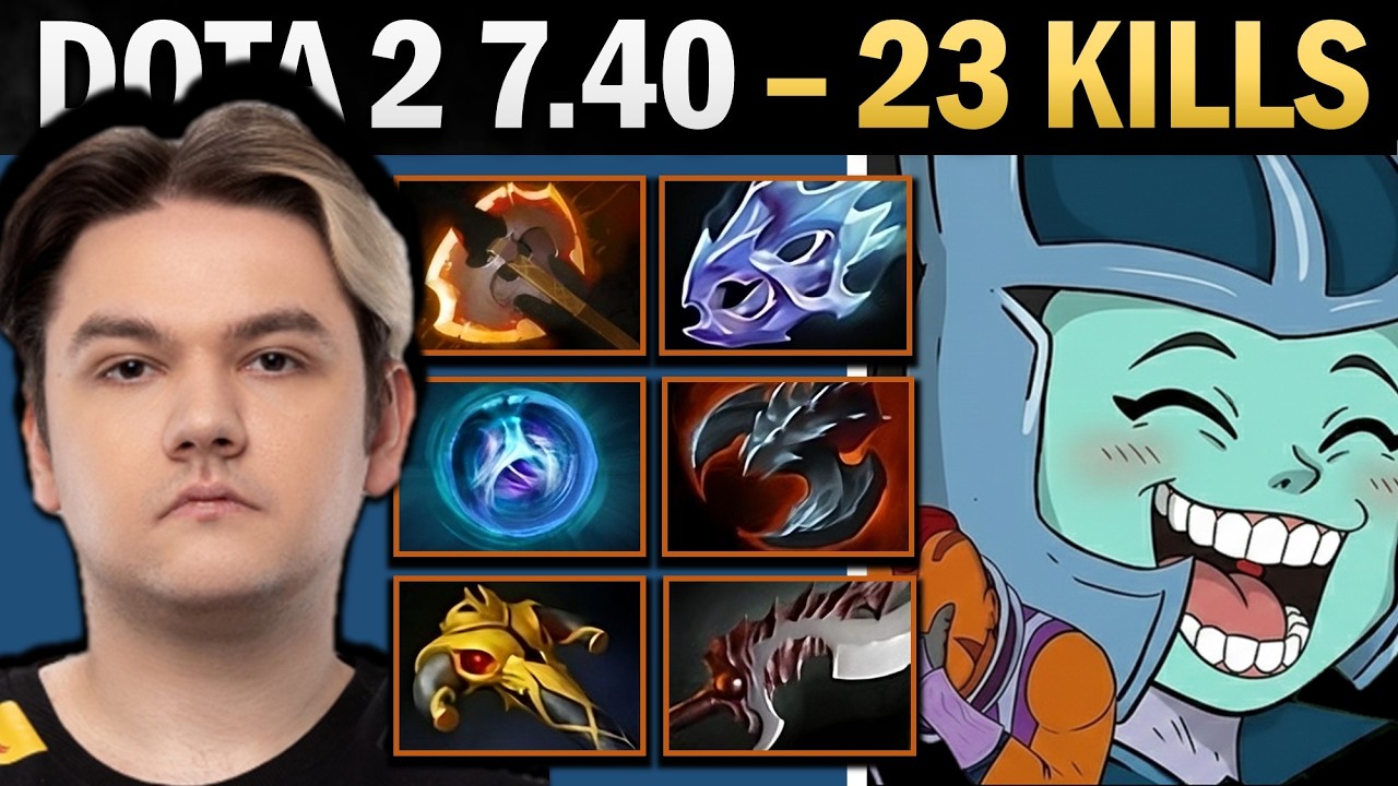 Phantom Assassin Pro Carry with 23 Kills and Moon Shard - Dota 2 Gameplay