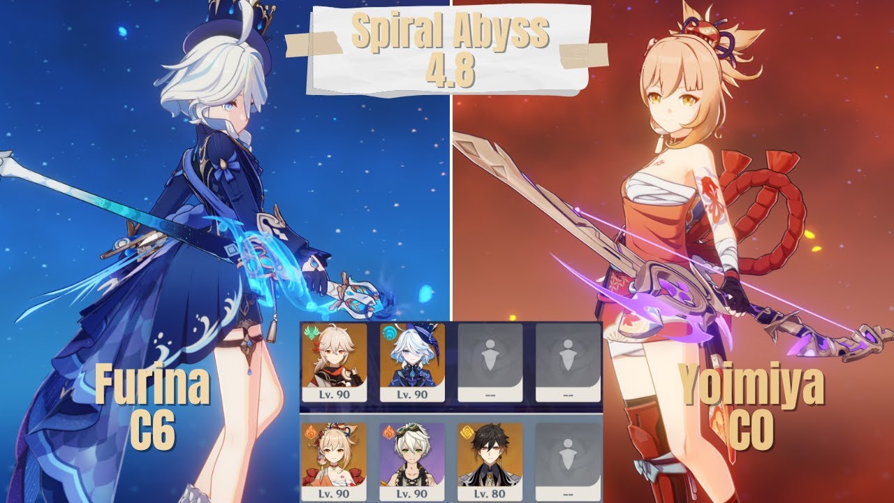 C6 Furina Duo & CO Yoimiya Trio Spiral Abyss 4.8