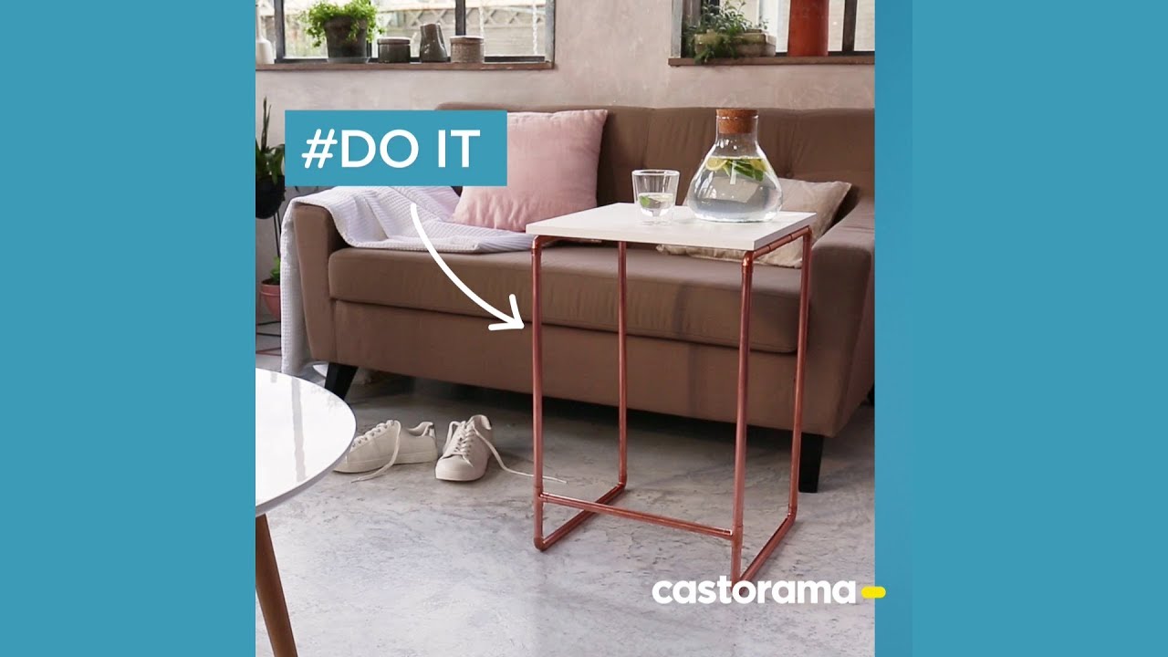 DIY : fabriquer une table d'appoint avec du cuivre - Castorama