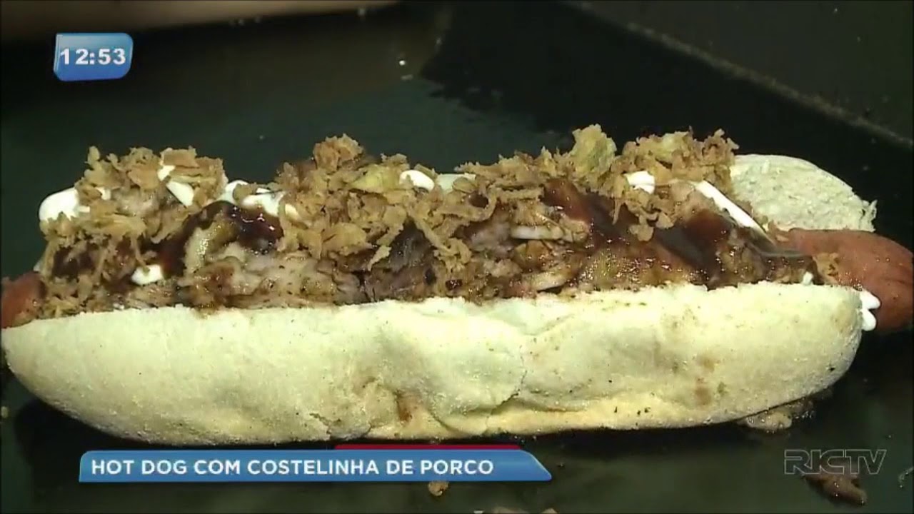 O que tem no seu hot dog: conheça o cachorro-quente com costelinha de porco