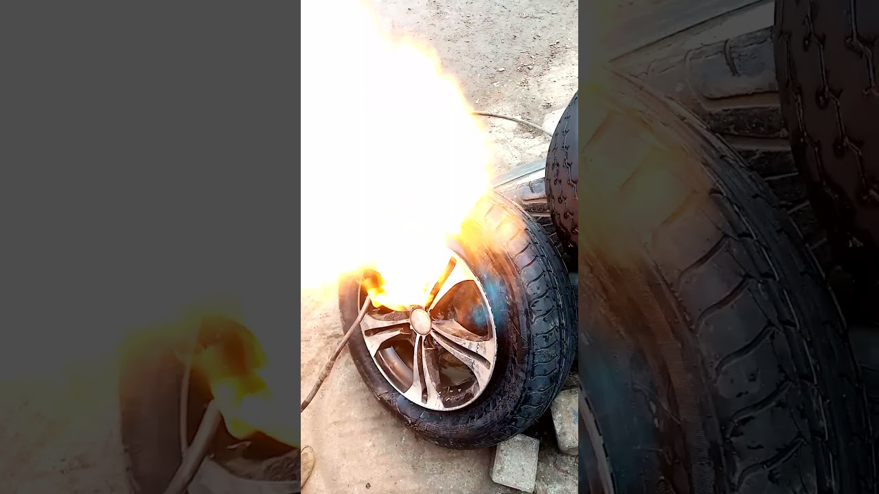 Fitting Car Tyre With Fire In Kenya, AMAZING MUST WATCH🔥🔥🔥🔥🔥🔥🔥🔥🔥🔥🔥🔥 #Shorts