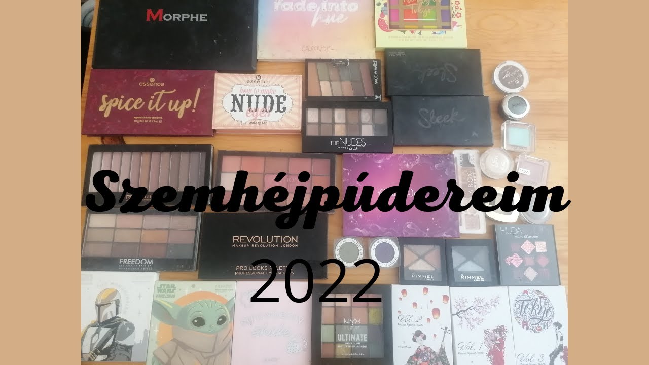 Szemhéjpúder palettáim 2022