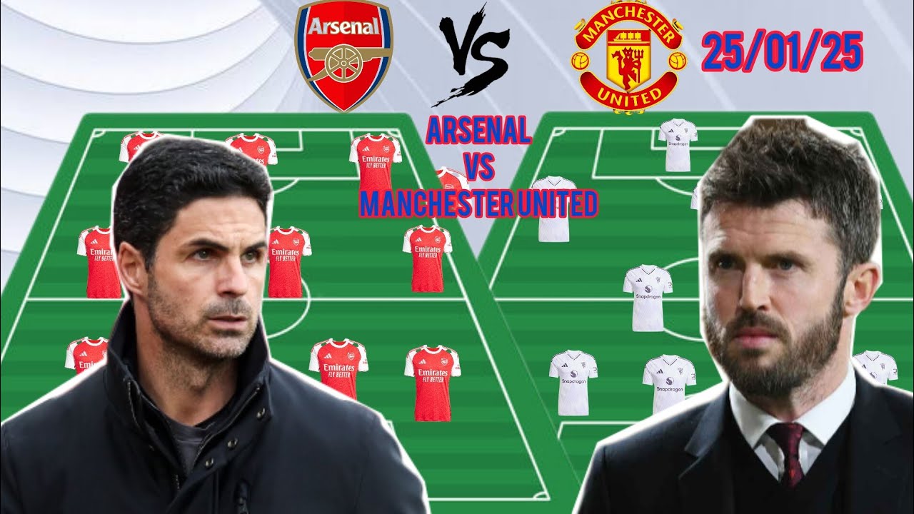 TOP 4 FOUR RACE ✅️🤝 head to head | Manchester united potential Xi vs arsenal potential xi