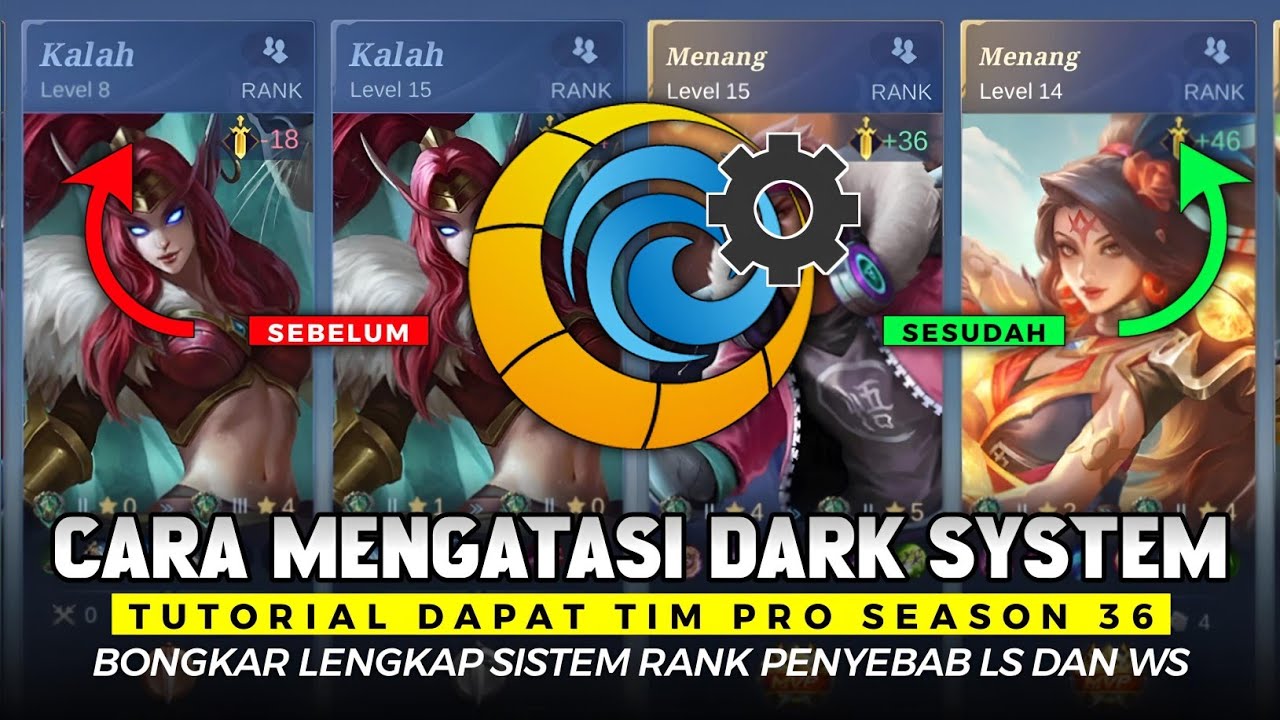 PENGEN DAPAT TIM PRO TERUS ? Cara Counter Dark System Moonton di Season 36 - AUTO WINSTREAK CUY