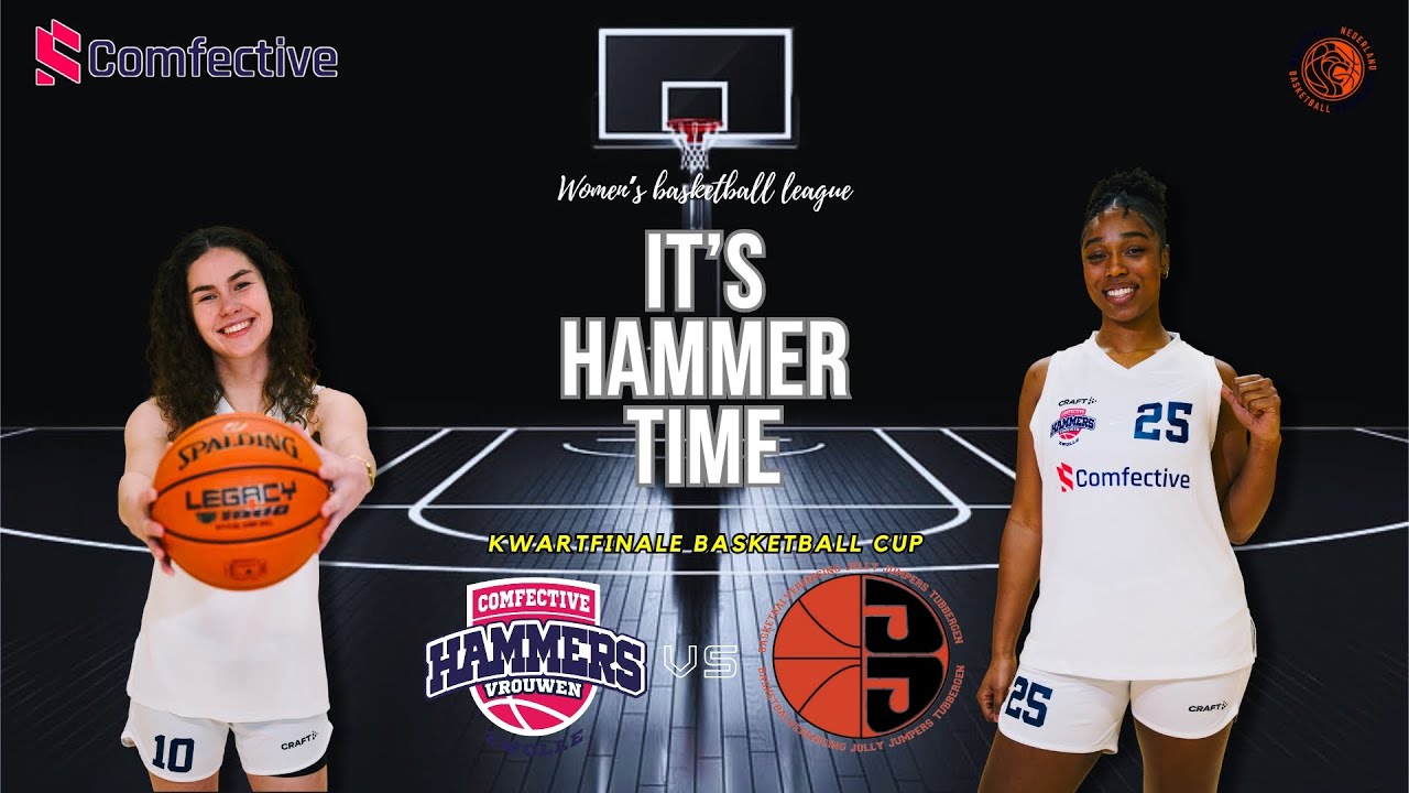 28-01-26Kwartfinale Basketball Cup, Comfective Hammers vs Jolly Jumpers (excuses voor verkeerd logo)