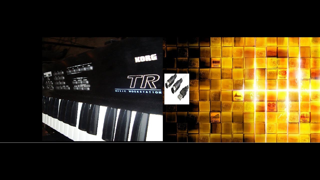 configurando entradas midi no korg TR