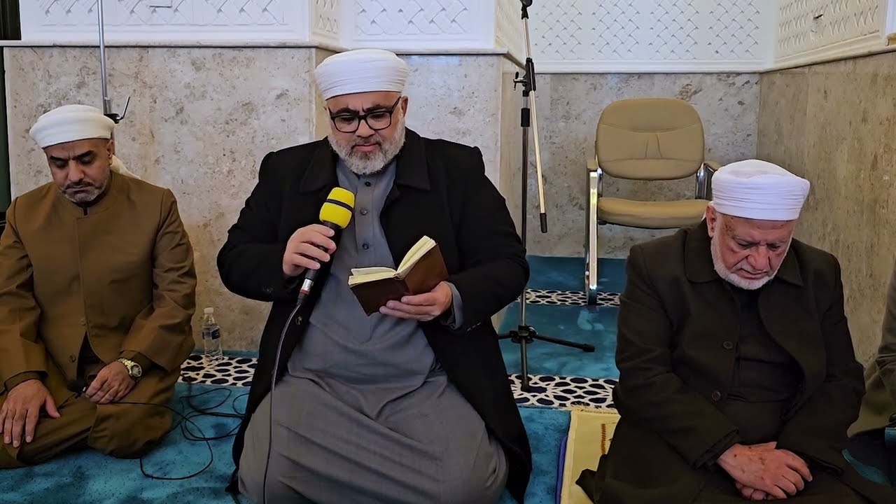 انشاد نبوي لفضيلة الشيخ عمر عبد الرحمن في جامع الحاجة هادية/ تكريت- الاثنين 3 رجب 1445هـ 15-1-2024م.