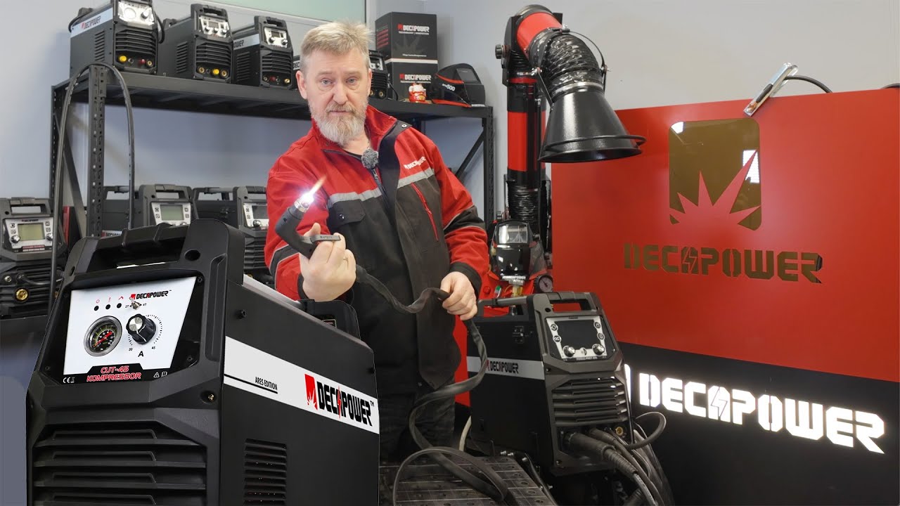 Плазморез Встроенный компрессор Пилотная дуга DECAPOWER CUT 45KZ