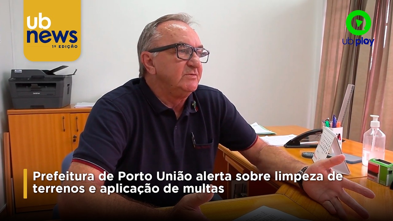 Prefeitura de Porto União alerta sobre limpeza de terrenos e aplicação de multas