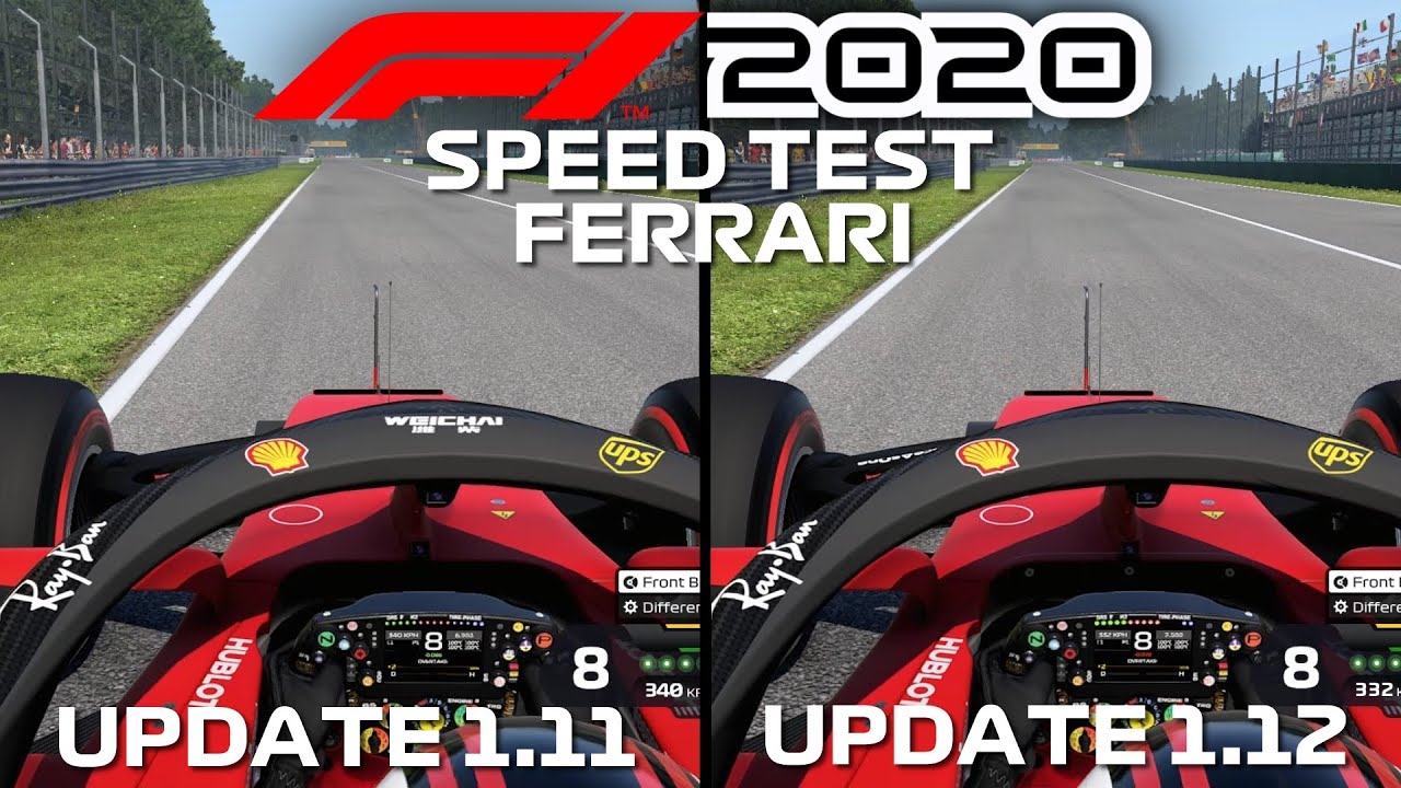 How Fast is the Ferrari Engine After The F1 2020 Performance Update 1.12? | Top Speed Test (KPH)