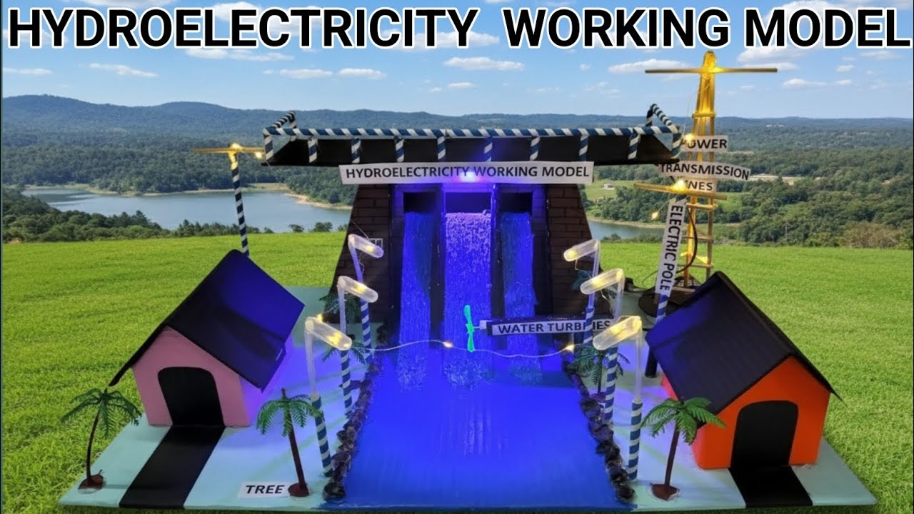 Hydroelectricity working model for science exhibition - diy - renewable energy