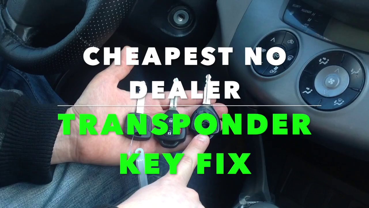 Cheapest Transponder key Fixes  (NO Dealer Fees) Toyota RAV4