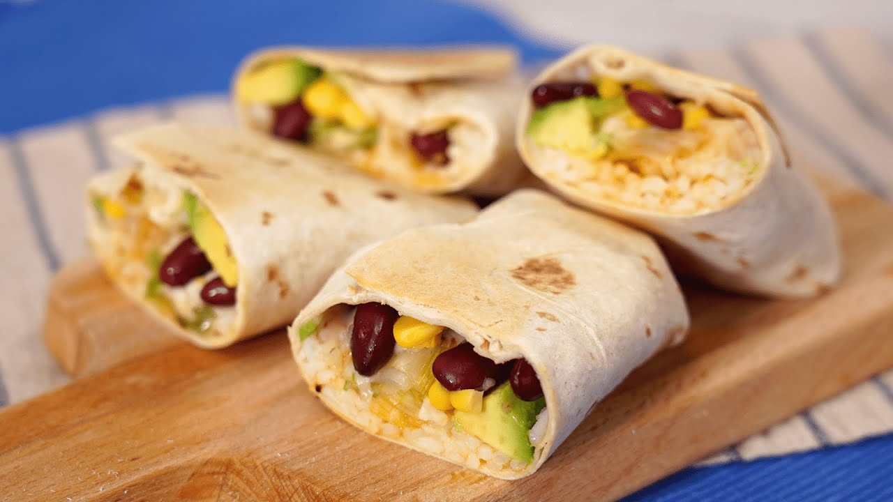 Burrito di gamberi con Il Tuo Tocco di Mais e Fagioli Rossi