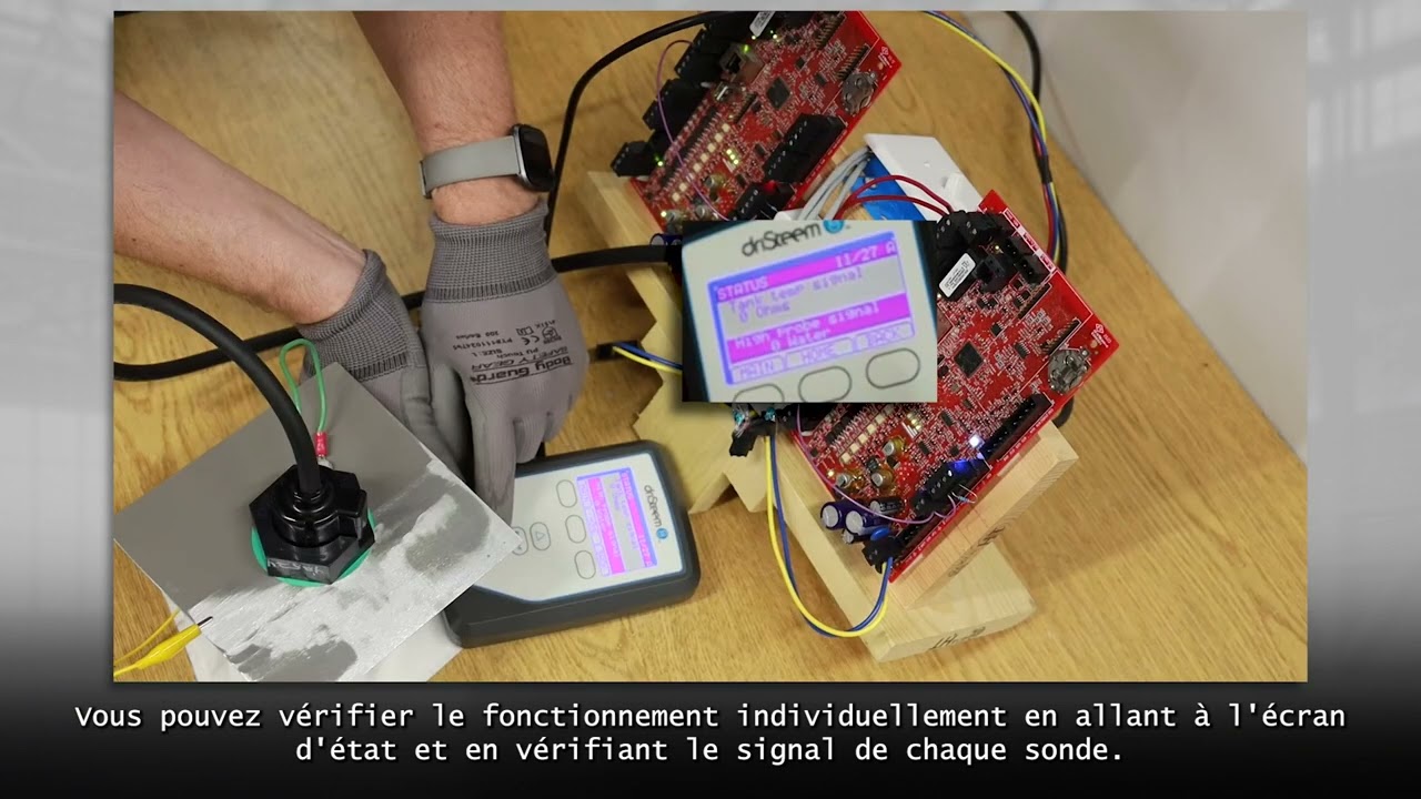 Vapor-logic Controller: Troubleshooting a Water Probes Miswired Alarm - French