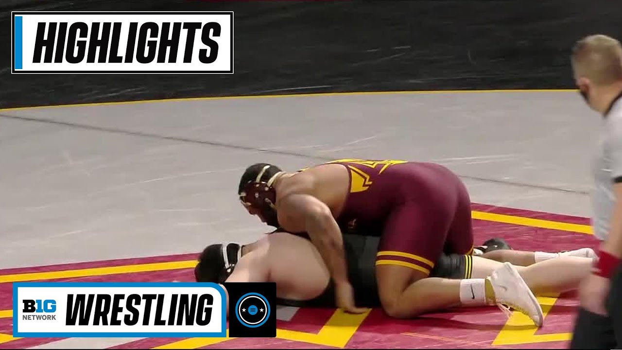 HWT: #3 Tony Cassioppi (Iowa) vs. #1 Gable Steveson (MIN) | 2021 B1G Wrestling