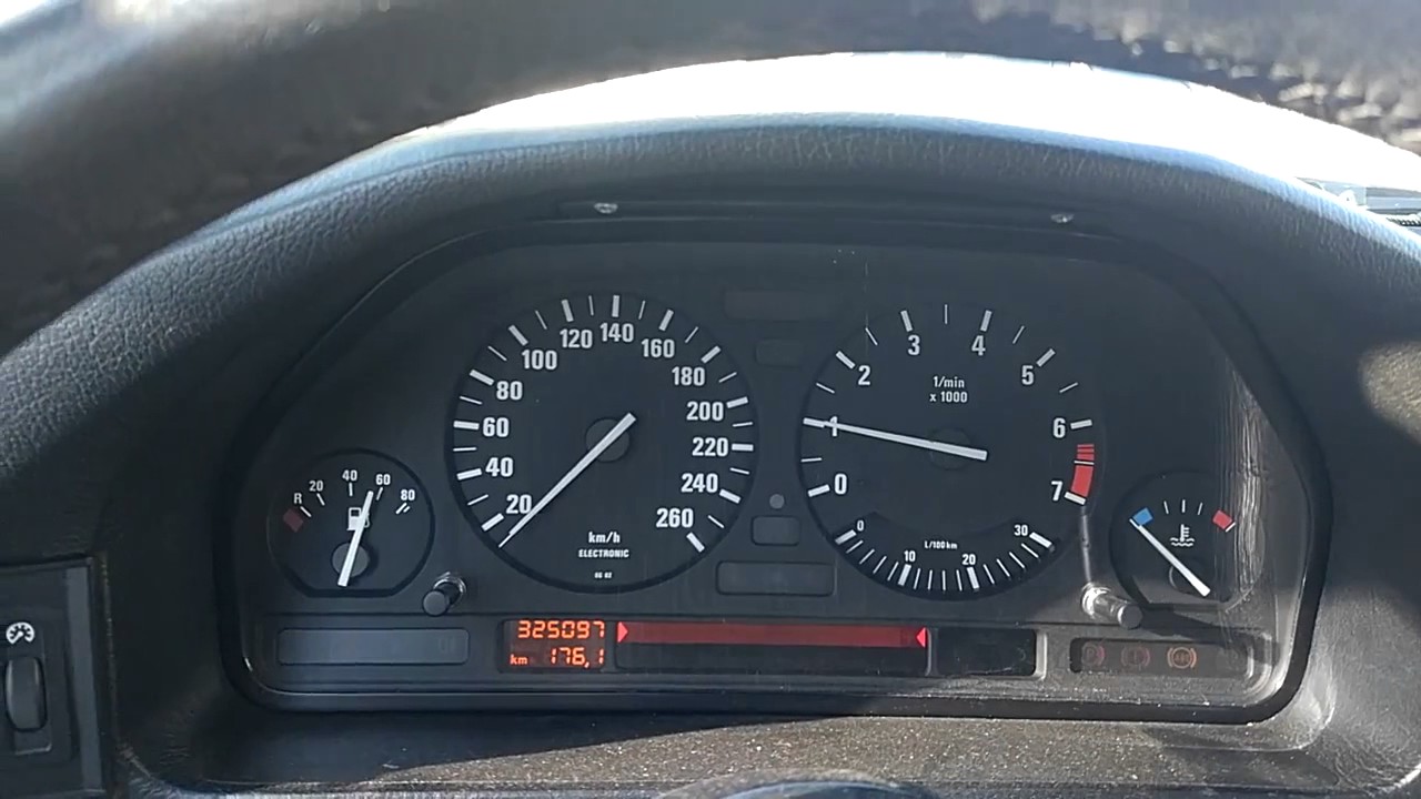 BMW E34 M20B30 Холодый запуск Cold Start -20