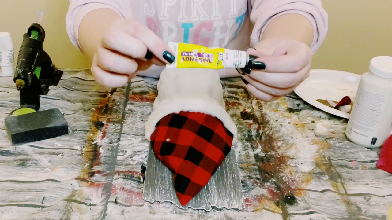 Dollar Tree Foam Snowman