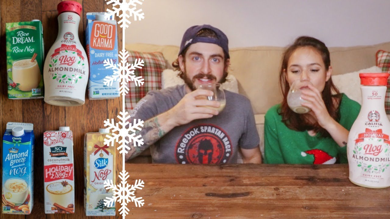 Trying Vegan Egg Nog // Holiday Nog Taste Test
