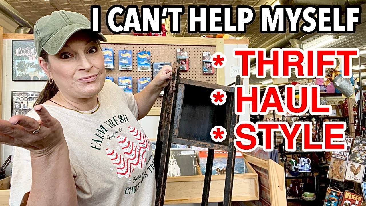 I CAN’T HELP MYSELF… Thrift With Me + Vintage Thrift Haul & Cozy Thrift find Styling!