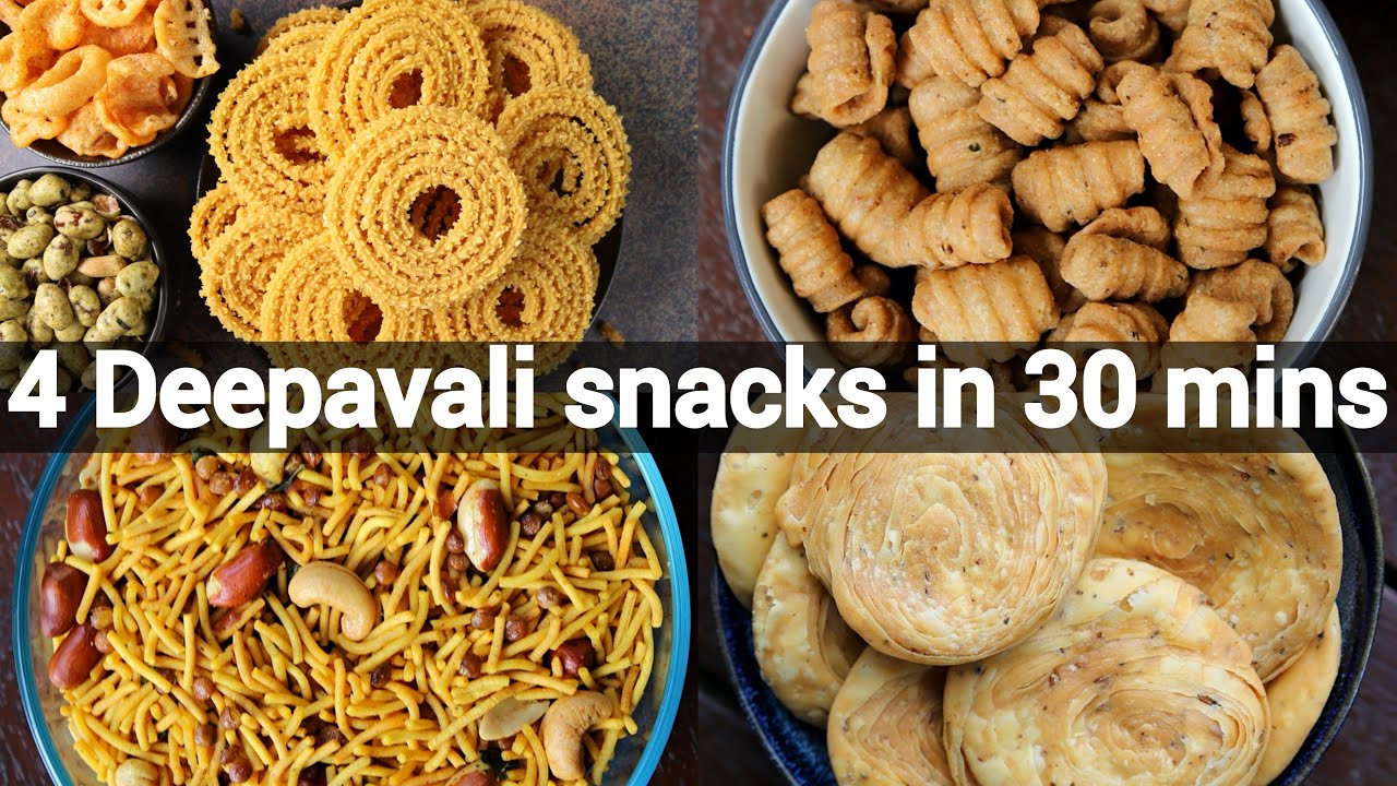 4 must try diwali snacks recipes | deepavali snacks recipes | deepavali recipes