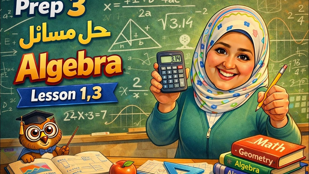 Prep 3, Algebra حل مسائل lesson 1,3
