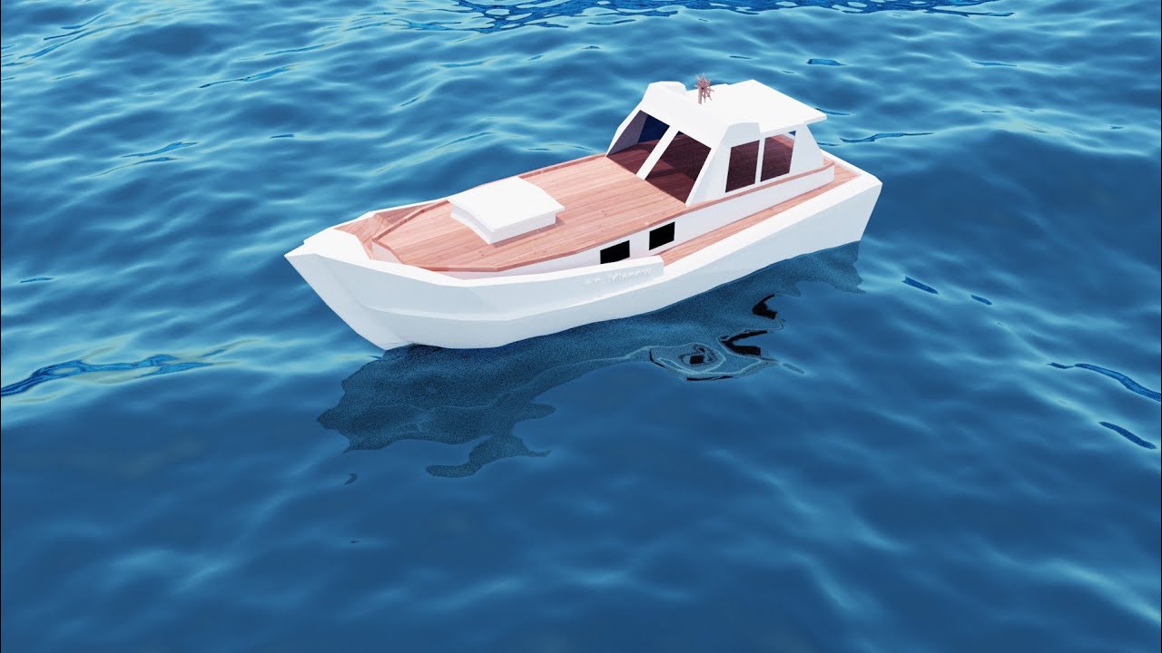 How to make a objects to float on water in Blender 2.9 | Blender boat floating
