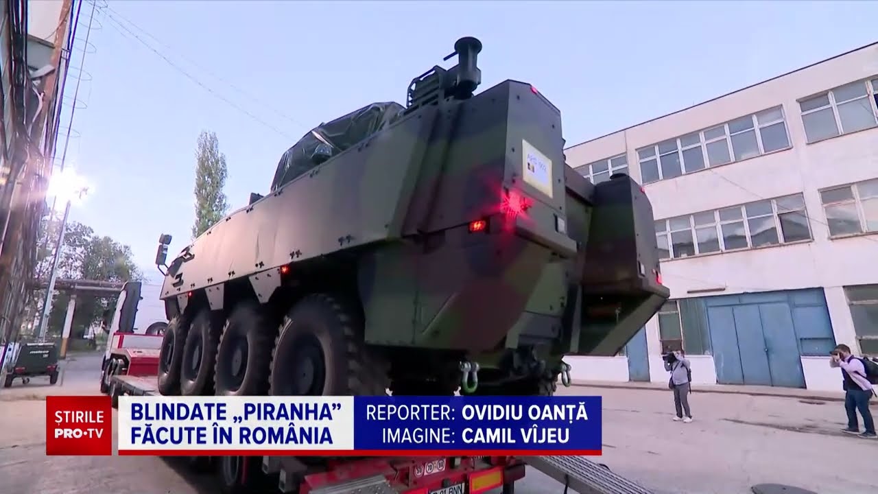 Uzina Mecanică Bucureşti va produce integral 133 de blindate Piranha V pentru Armata României