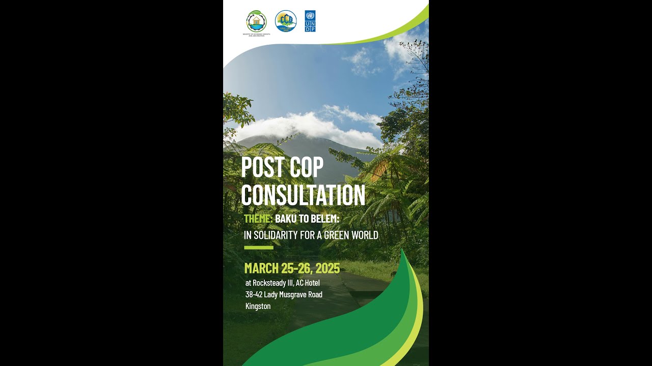POST COP Consultation in Jamaica Live Stream.