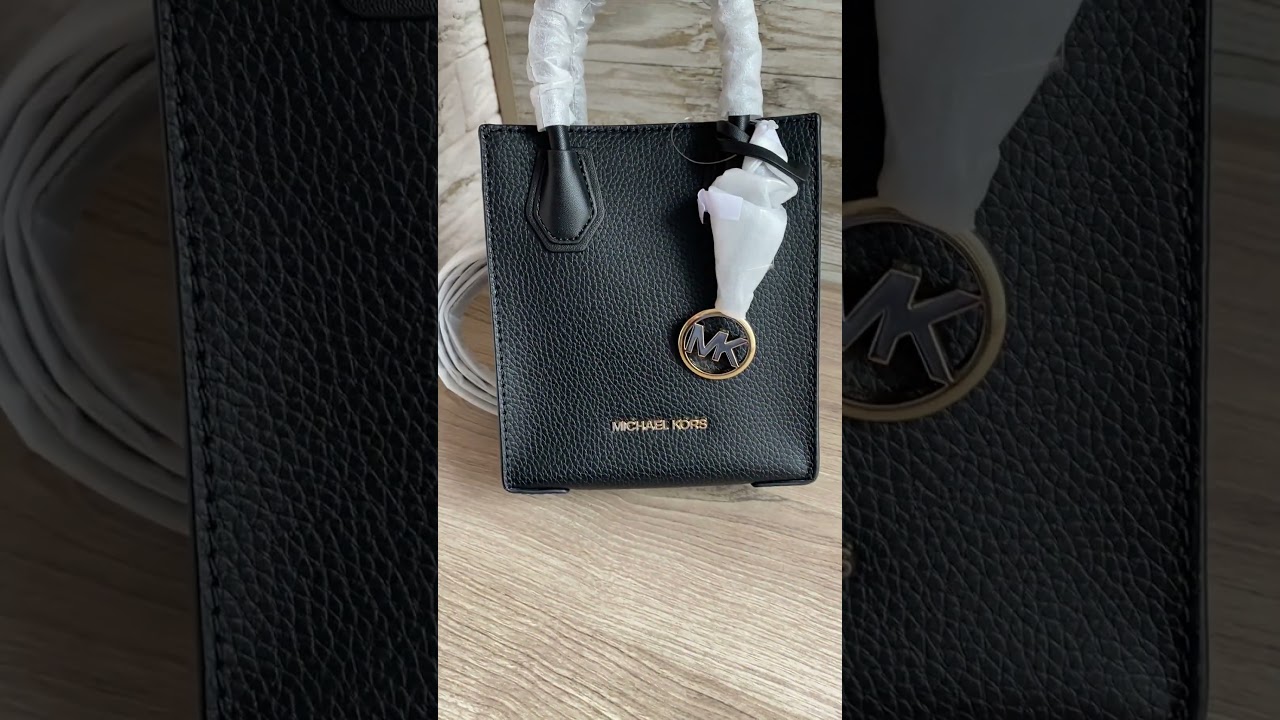 Обзор 35S1GM9T0L Сумка Michael Kors Mercer Extra-Small Pebbled Leather Crossbody Bag Распаковка #bag