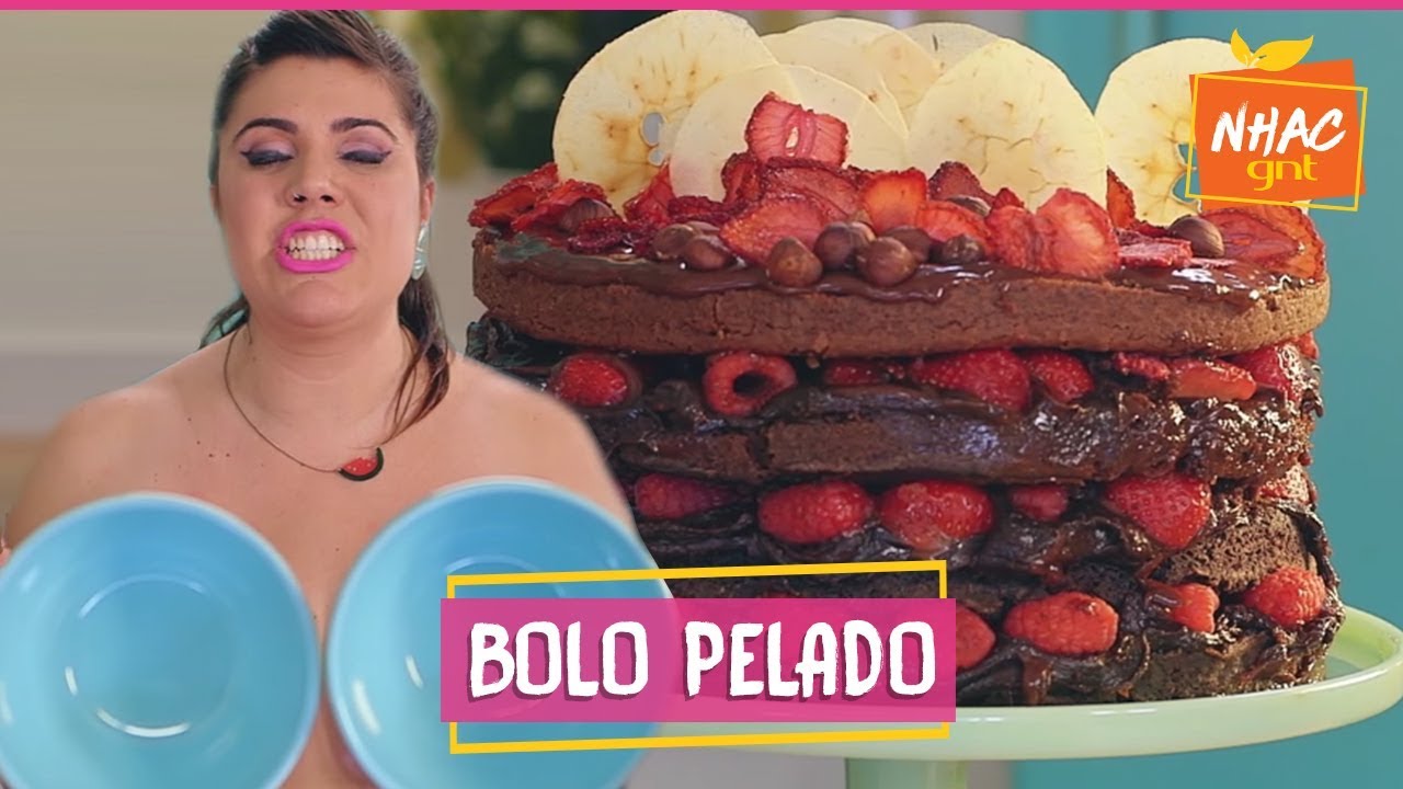 Bolo pelado de praliné cremosa | Raíza Costa | Rainha da Cocada