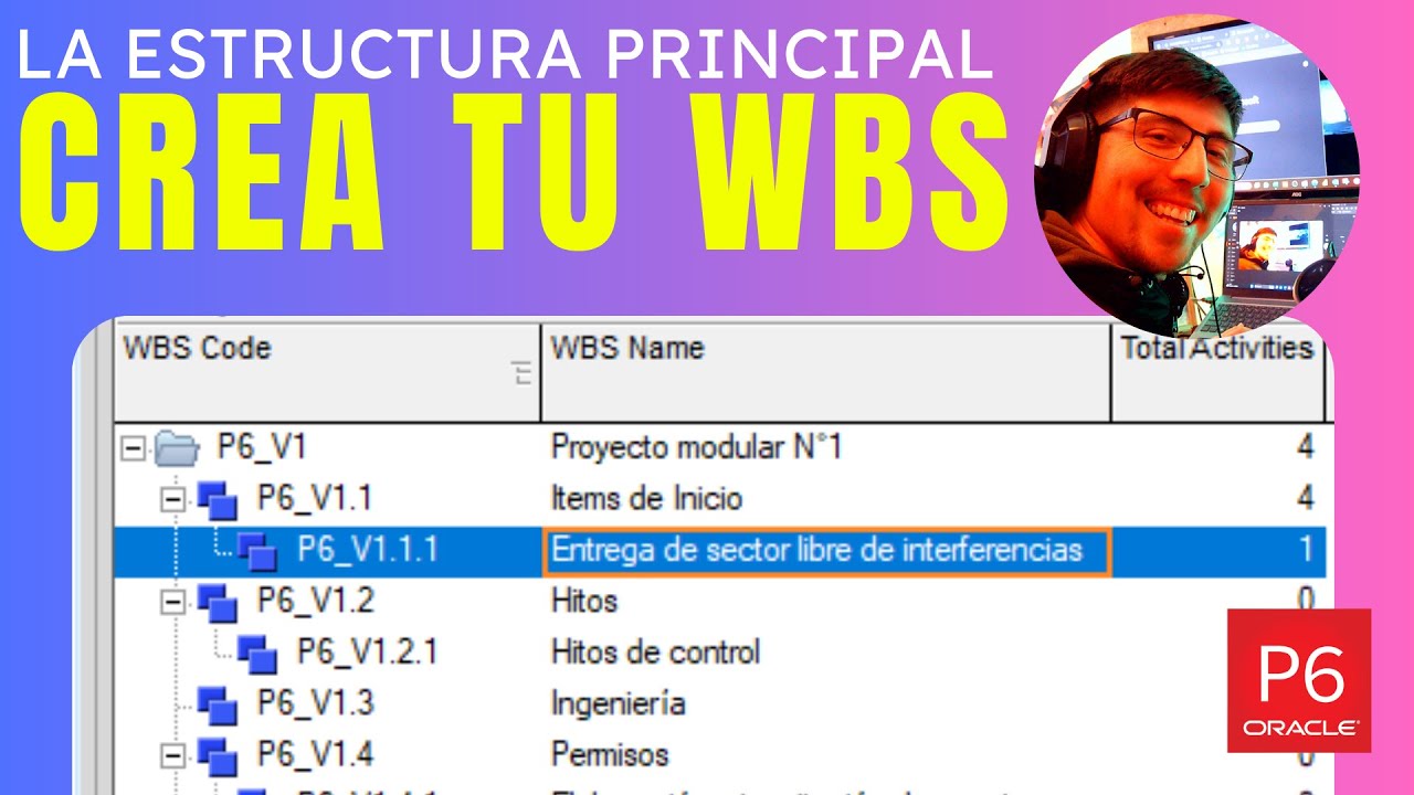 Cómo crear el WBS de tu programa en Primavera P6