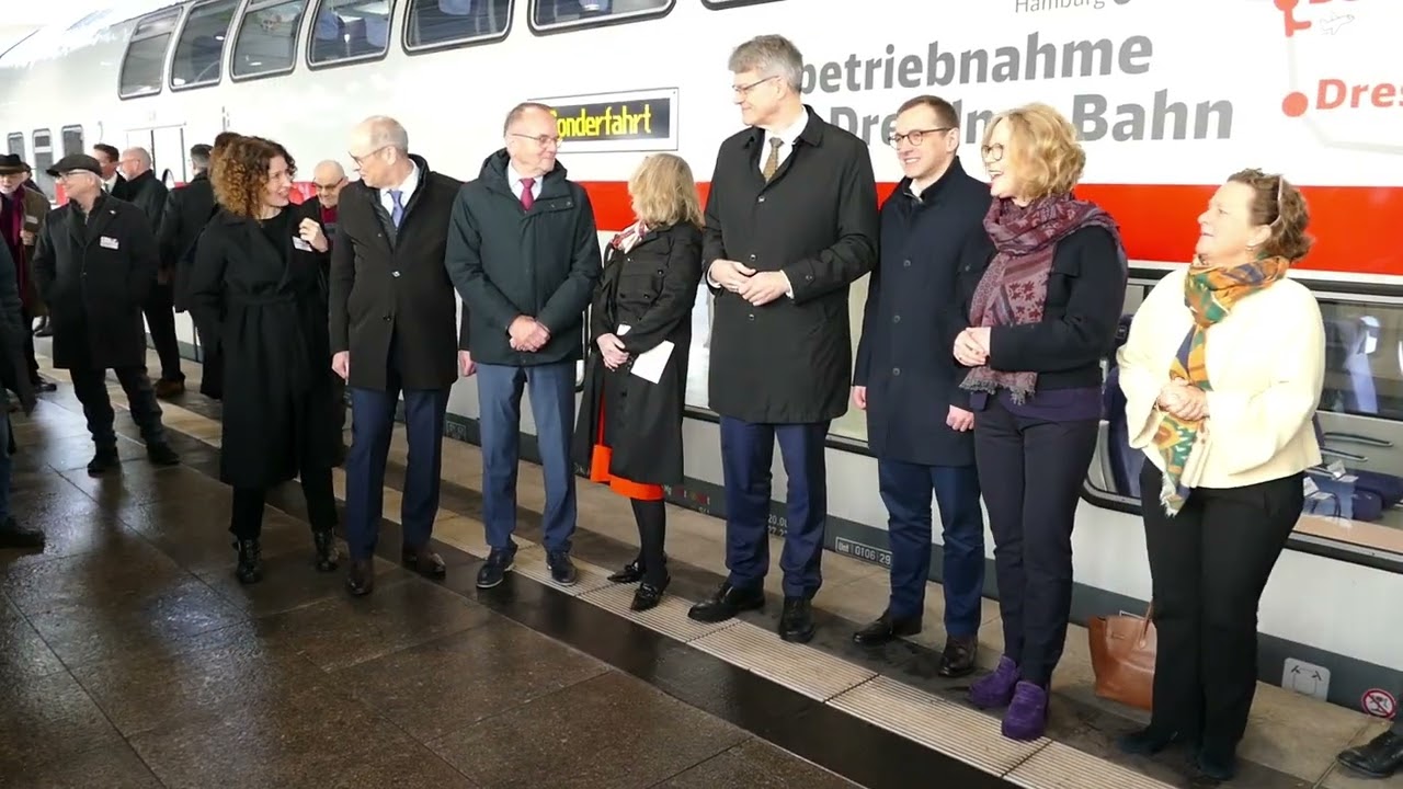 Feierliche Inbetriebnahme der Dresdner Bahn