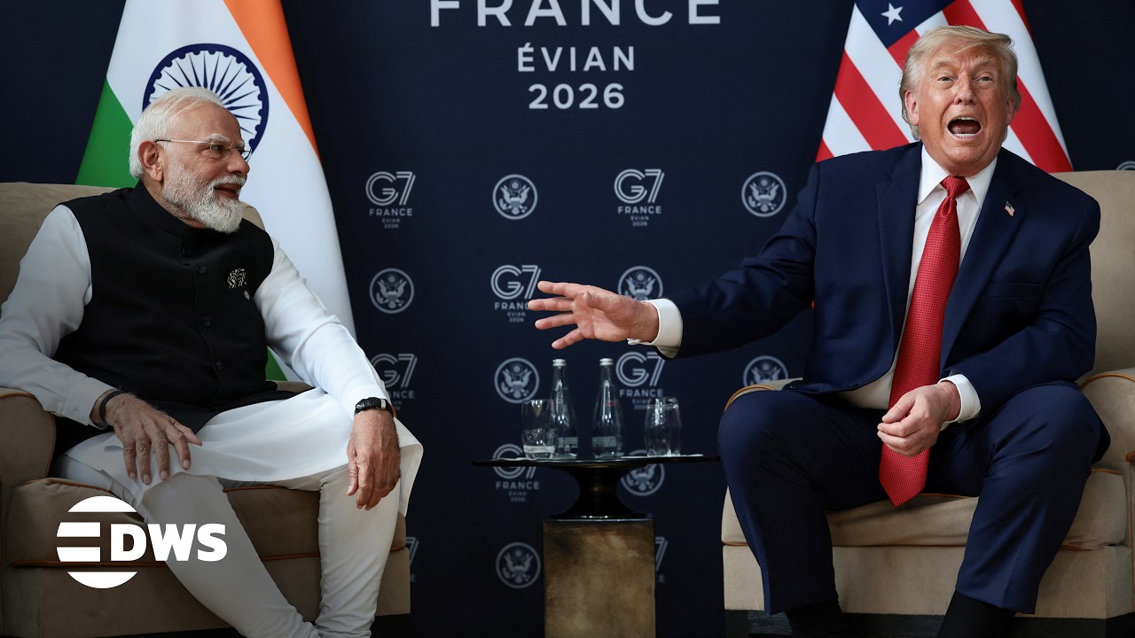 WATCH: President Trump and Indian PM Narendra Modi Hold Key Bilateral Meeting at G7 Summit | AC14