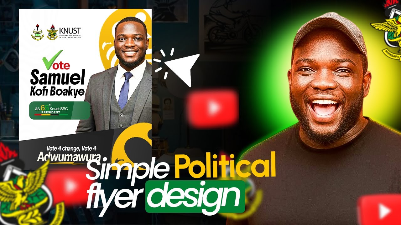 Political Flyer Design in Photoshop (EASY Tutorial!) 🗳️