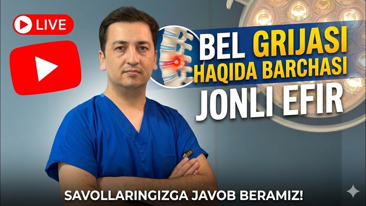 Bel grijasi haqida jonli efir
